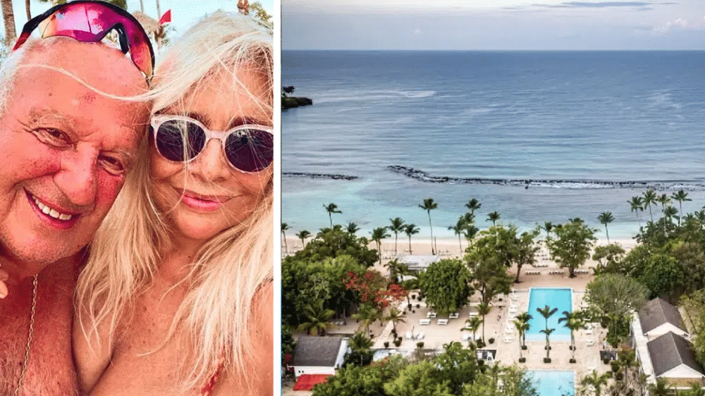 Mara Venier e il marito Nicola Carraro nella lussuosa villa ai Caraibi per un po' di relax.