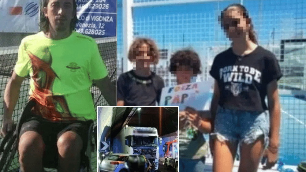 Andrea Silvestrone, atleta paraplegico morto a 49 anni nell'incidente a Grottammare insieme a due dei suoi figli.