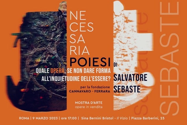 Salvatore Sebaste presenta l'opera Necessaria Poiesi