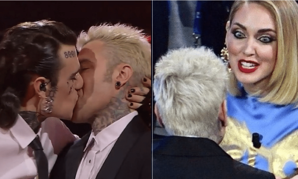 Bacio Fedez-Rosa Chemical a Sanremo, il gip Nessun atto osceno, non era fascia protetta