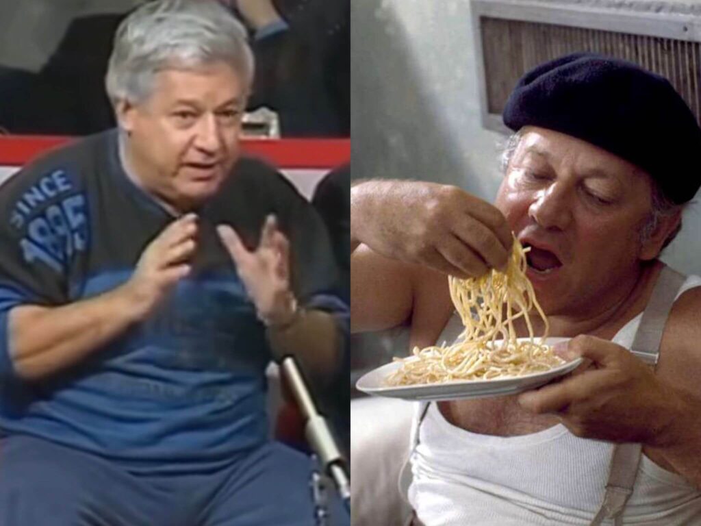 Paolo Villaggio e il rapporto sbagliato con il cibo (VIDEO): “Società che produce angoscia ed ansia”