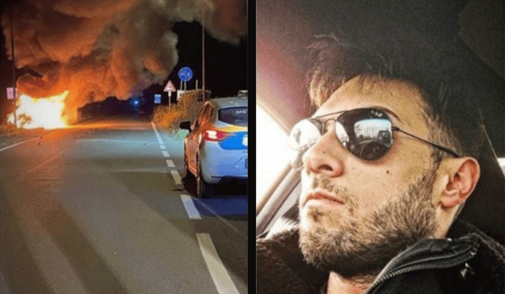 Piacenza, si schianta e l’auto prende fuoco Samuele Briggi muore carbonizzato a 28 anni