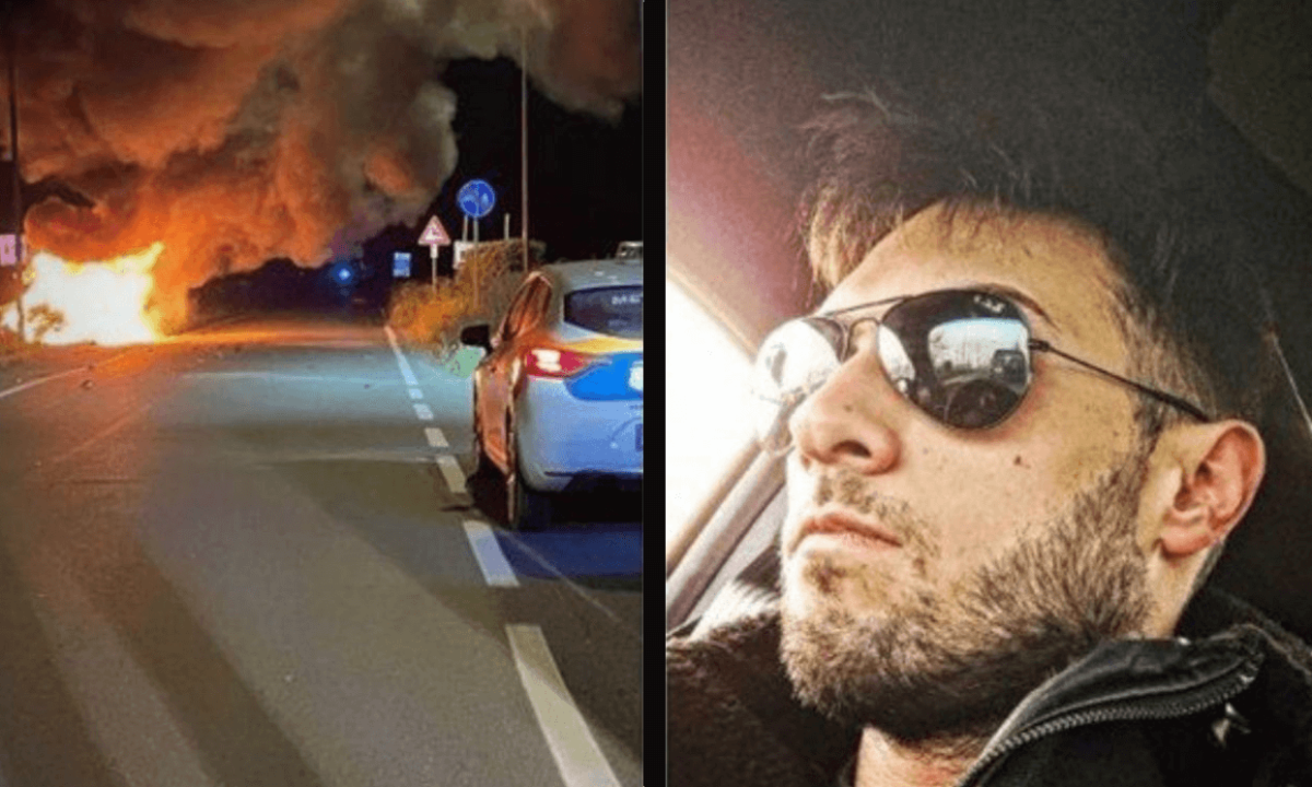 Piacenza, si schianta e l’auto prende fuoco Samuele Briggi muore carbonizzato a 28 anni
