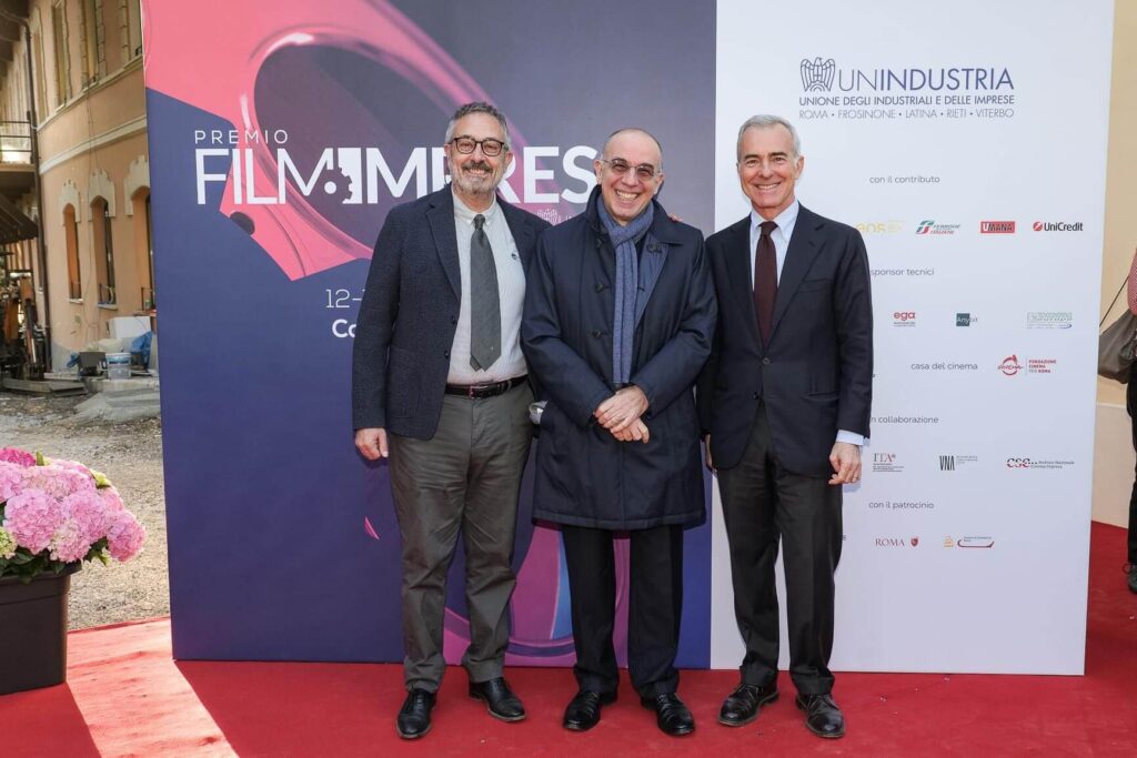 Mario Sesti, Giuseppe Tornatore e Gianpaolo Letta - Premio Film Impresa, premio speciale a Giuseppe Tornatore consegnato da Confindustria