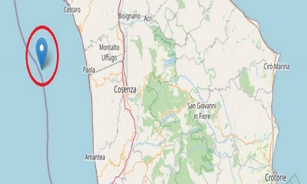 Terremoto in Calabria, scossa di magnitudo 4.8