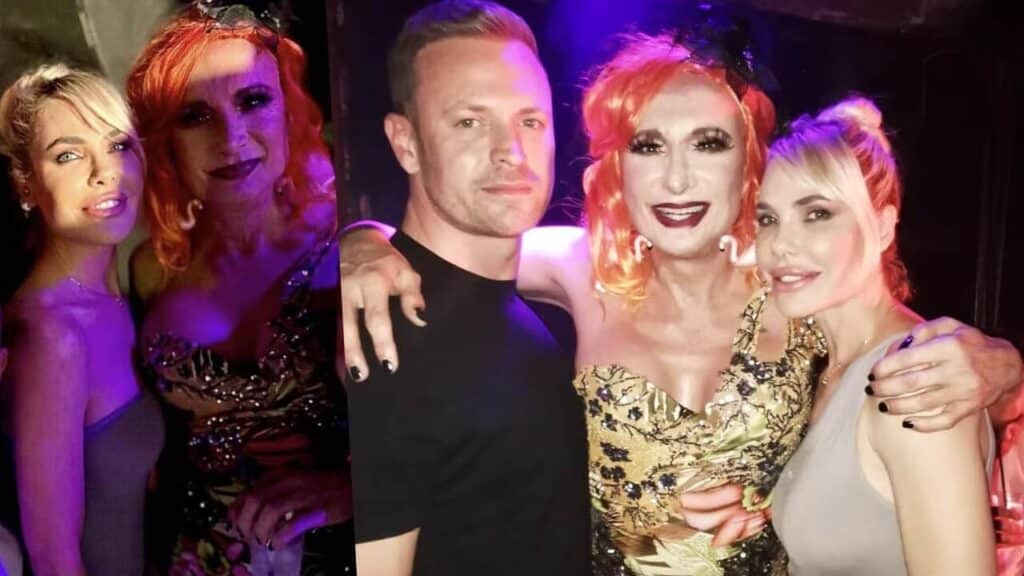 Ilary Blasi e Bastian Muller sono andati al Circolo Omosessuale Muccassassina da Vladimir Luxuria