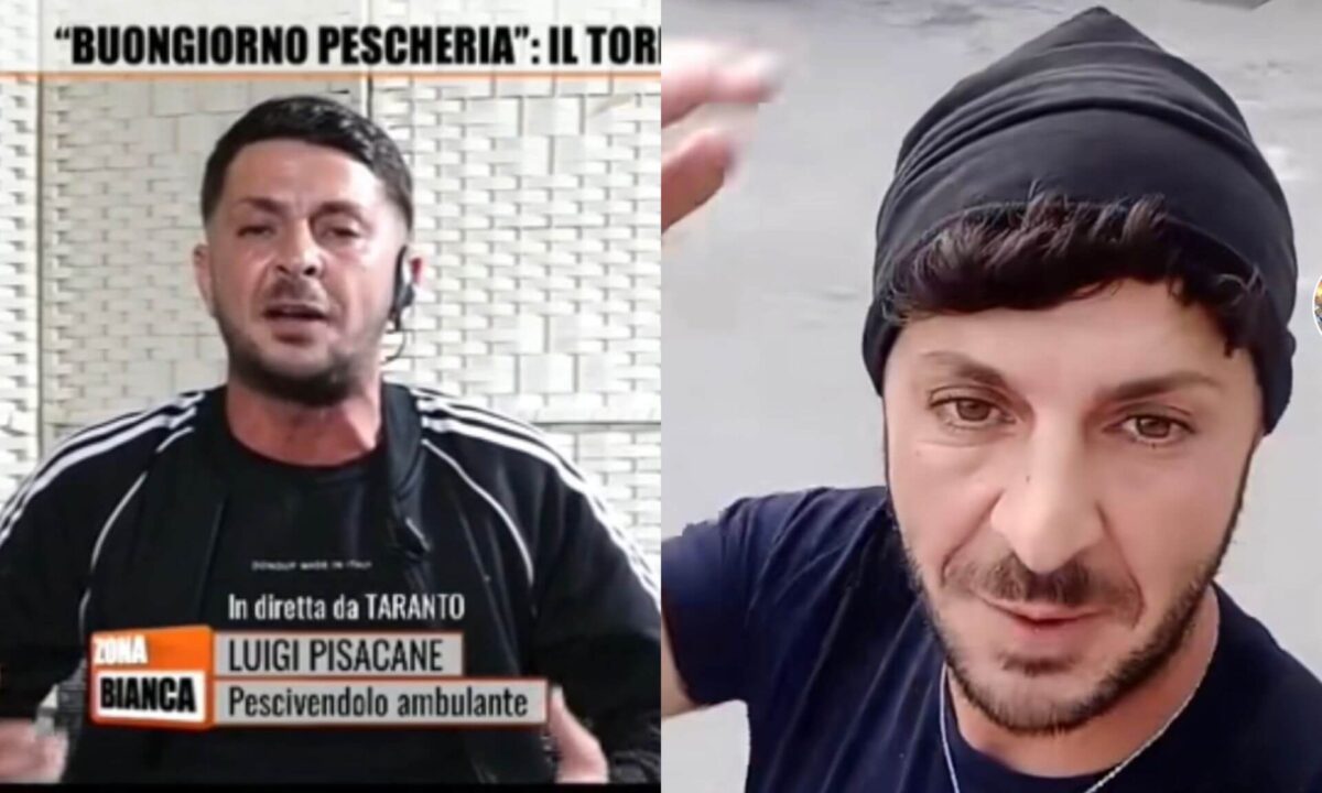 Luigi Pisacane è stato ospite su Rete 4 nel programma Zona Bianca per raccontare la nascita del suo tormentone "Buongiorno Pescheria"