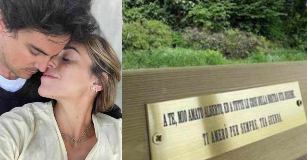 Per ricordare il suo fidanzato morto in un incidente installa una panchina: il gesto d'amore di Guenda