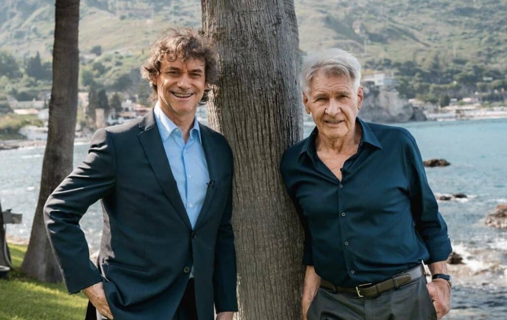 L'incontro che non ti aspetti quello tra il conduttore e paleontologo Alberto Angela e il suo mito da sempre Harrison Ford, nella bellissima cornice di Taormina