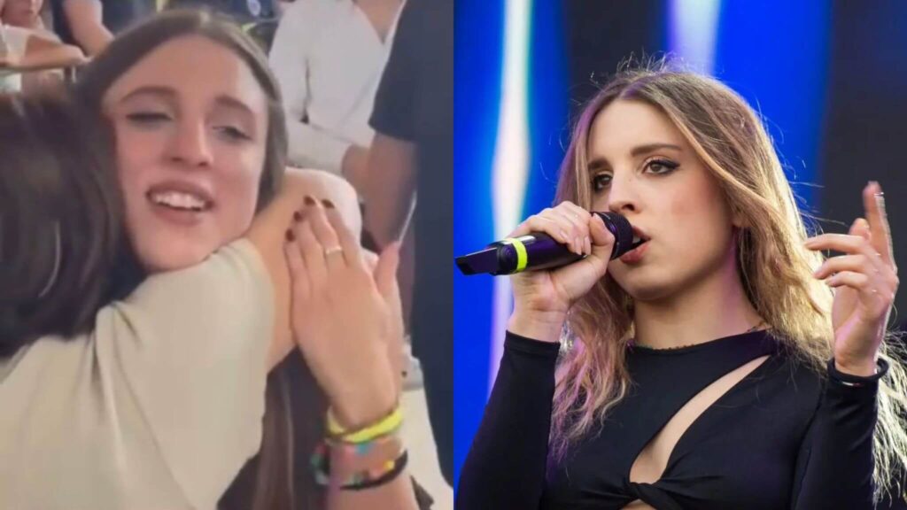 Angelina Mango vede la sua maestra e si commuove (VIDEO)