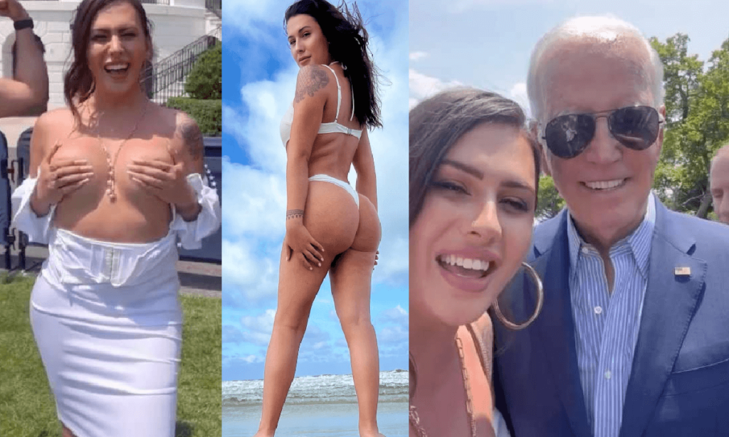 Joe Biden rischia l'infarto (VIDEO-FOTO) attivista transgender si spoglia davanti al presidente USA, l'episodio