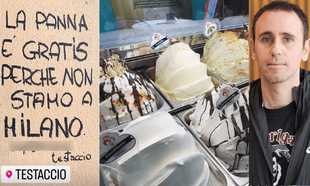 Panna è gratis perché non stamo a Milano la provocazione ispirata dal romano Zerocalcare