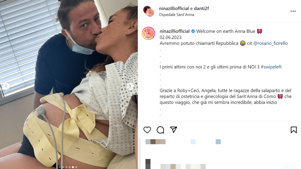 Fiocco rosa per Nina Zilli e il fidanzato Danti, diventati neo genitori di Anna Blue