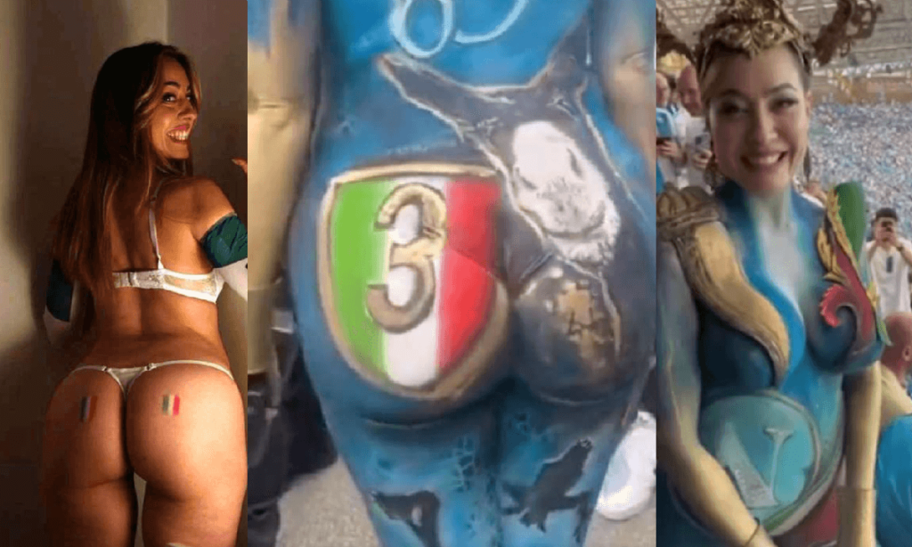 Paola Saulino festeggia il Napoli campione senza veli Sono nuda in strada, promessa mantenuta, ecco l'esultanza