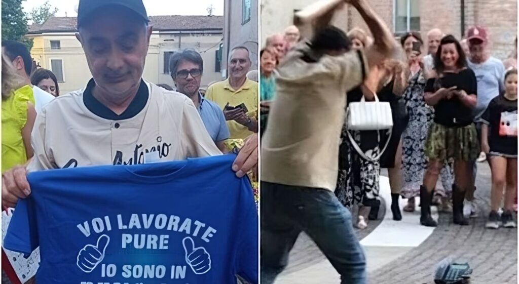 Medico va in pensione e distrugge il telefono a mazzate durante la festa