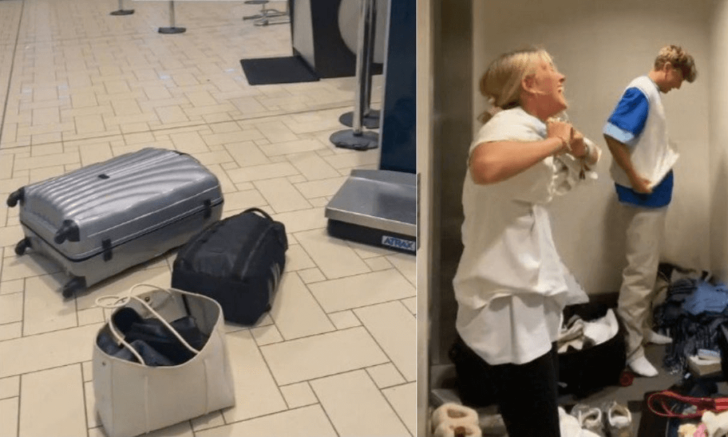 Bagagli troppo pesanti (VIDEO) la geniale idea di una coppia per evitare la multa di 1.000 euro, la scena