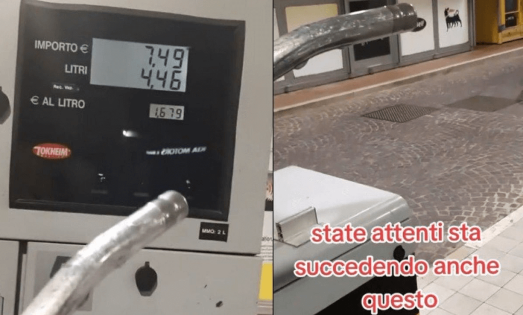 Guardate, non esce benzina ma il contatore mi ruba i soldi il VIDEO che indigna il web