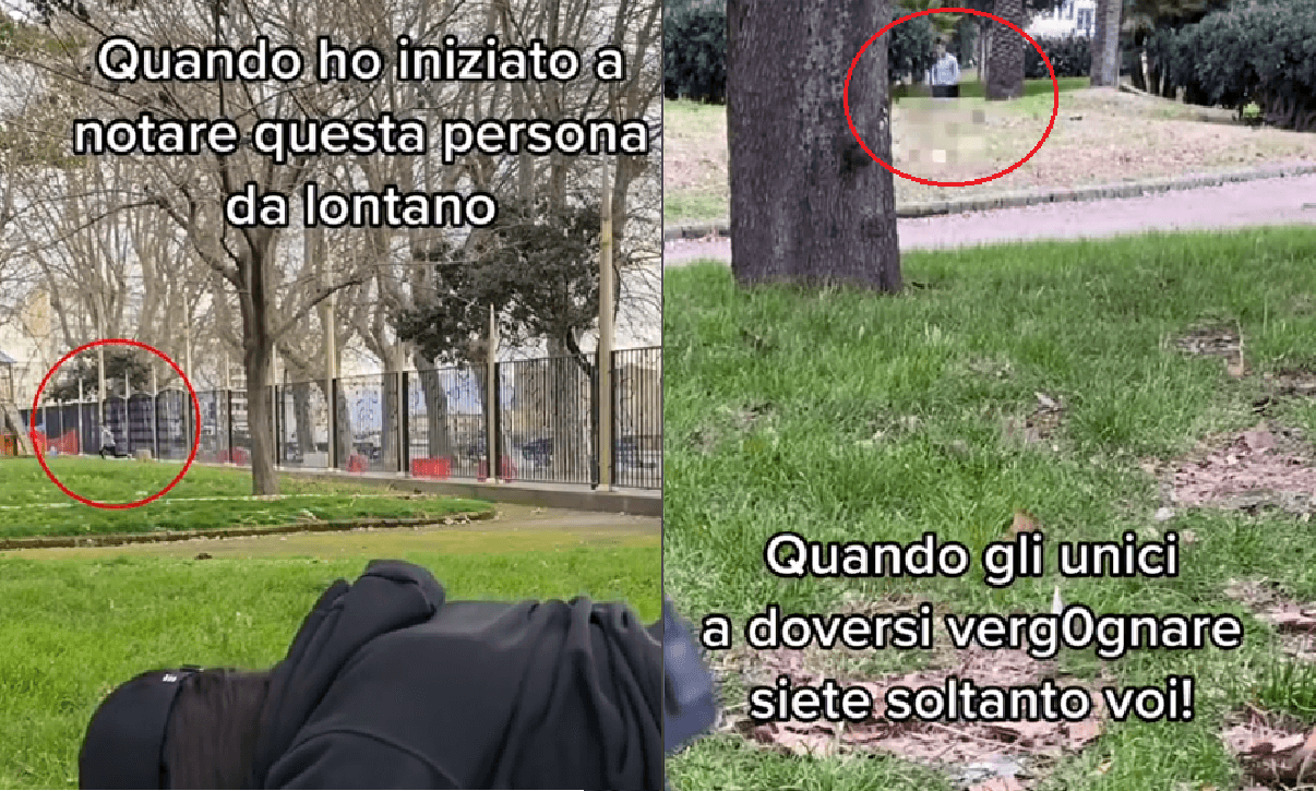 Lei si allena in un parco pubblico, un uomo si masturba: VIDEO