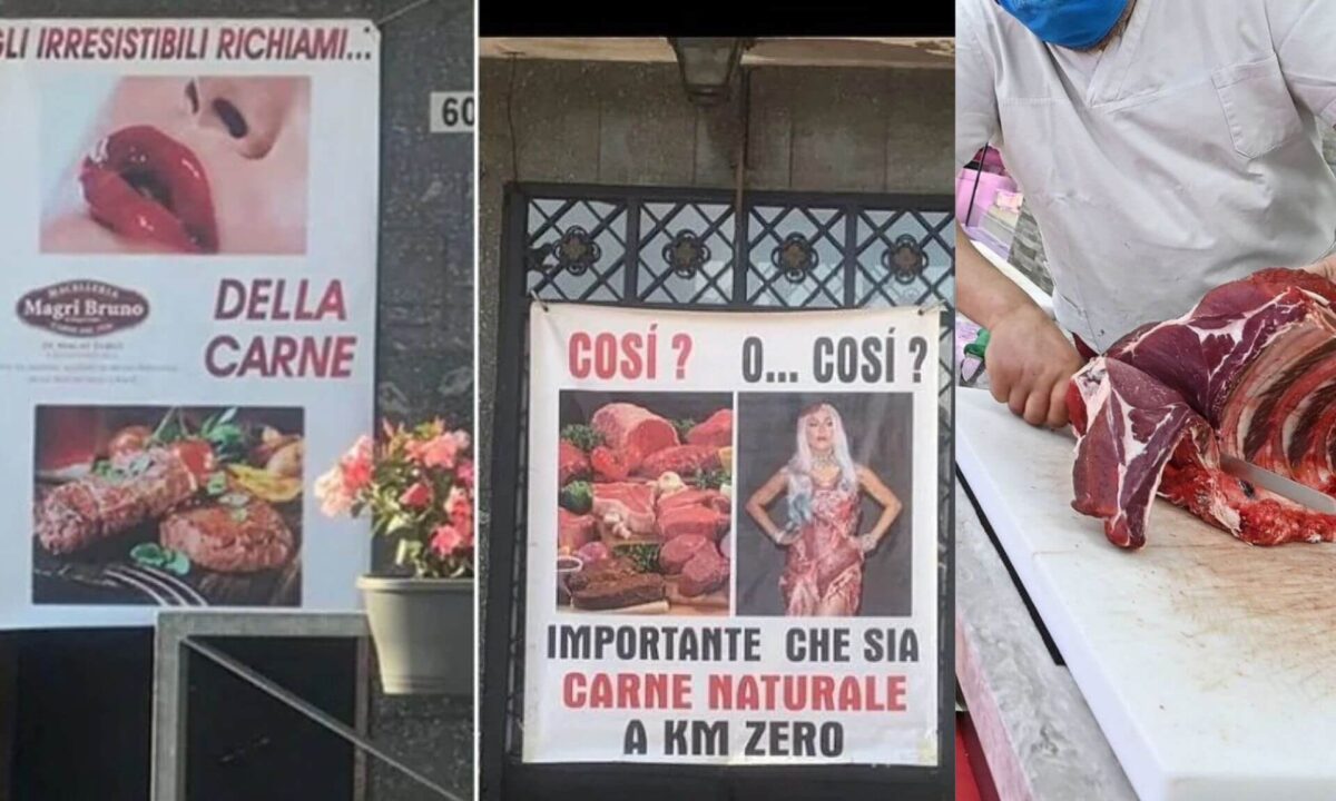 Macellaio compara le donne a pezzi di carne per farsi pubblicità: accusato di sessismo