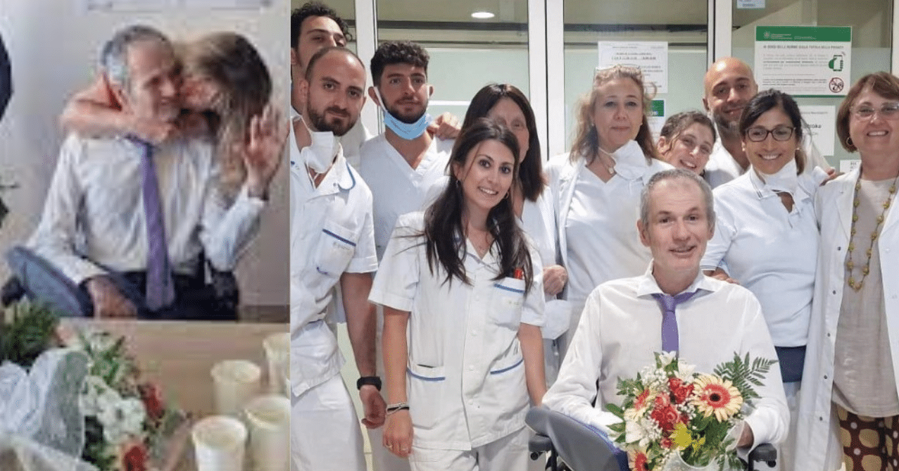 Ictus durante la lezione professore viene salvato dai medici e sposa