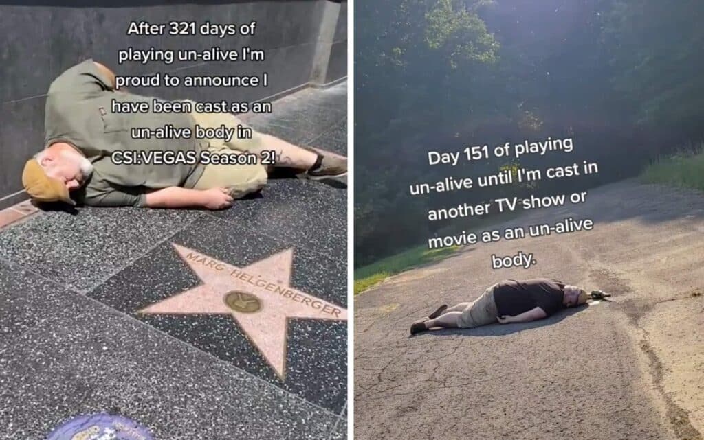 Fingendosi morto si faceva leccare in faccia dai suoi tre cani, galleggiava in piscina e rimaneva per ore a faccia in giù per strada o vicino i fiumi