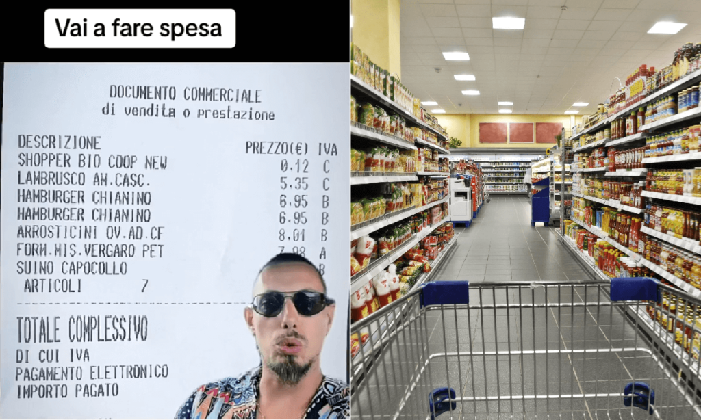 Ho comprato 4 caate al supermercato ed ecco lo scontrino il VIDEO-sfogo dopo aver fatto la spesa