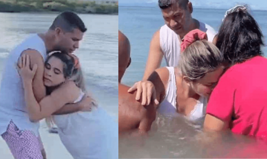 Partorisce in mare (VIDEO) e fa infuriare il web Assurdo lo so, ma era il mio desiderio, il filmato