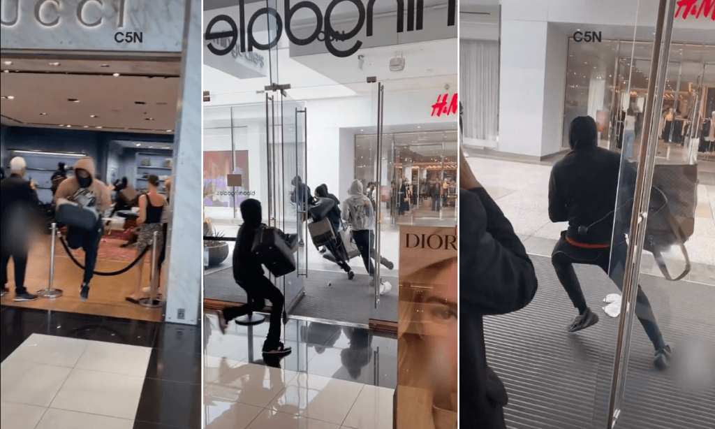 Rapinano il negozio di Gucci in pieno giorno (VIDEO) Erano in nove e hanno terrorizzato tutti