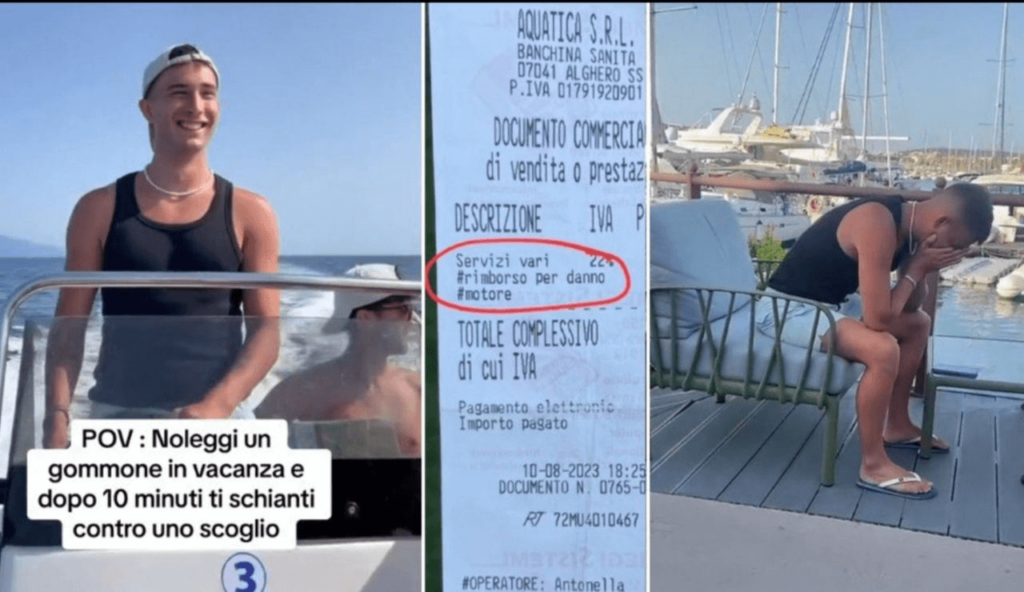 Si schiantano con il gommone contro gli scogli (VIDEO) Vacanza finita dopo 10 minuti, conto salato, le immagini