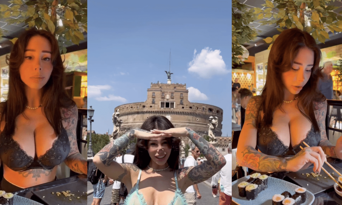 Lo scorso mese, in alcuni scatti, portava "al guinzaglio" Rosa Chemical in giro per Milano