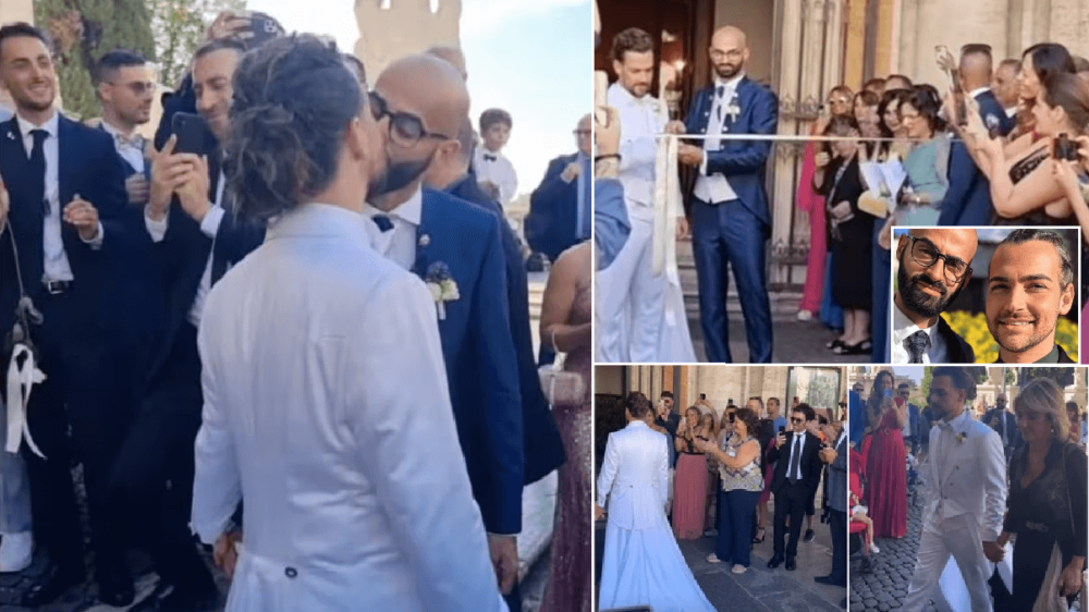 Valerio Scanu e Luigi Calcara sposi, il VIDEO e le FOTO del matrimonio