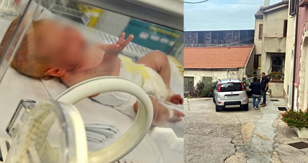 Neonato con il cordone ombelicale tagliato trovato sotto un’auto dalla nonna, in Sardegna