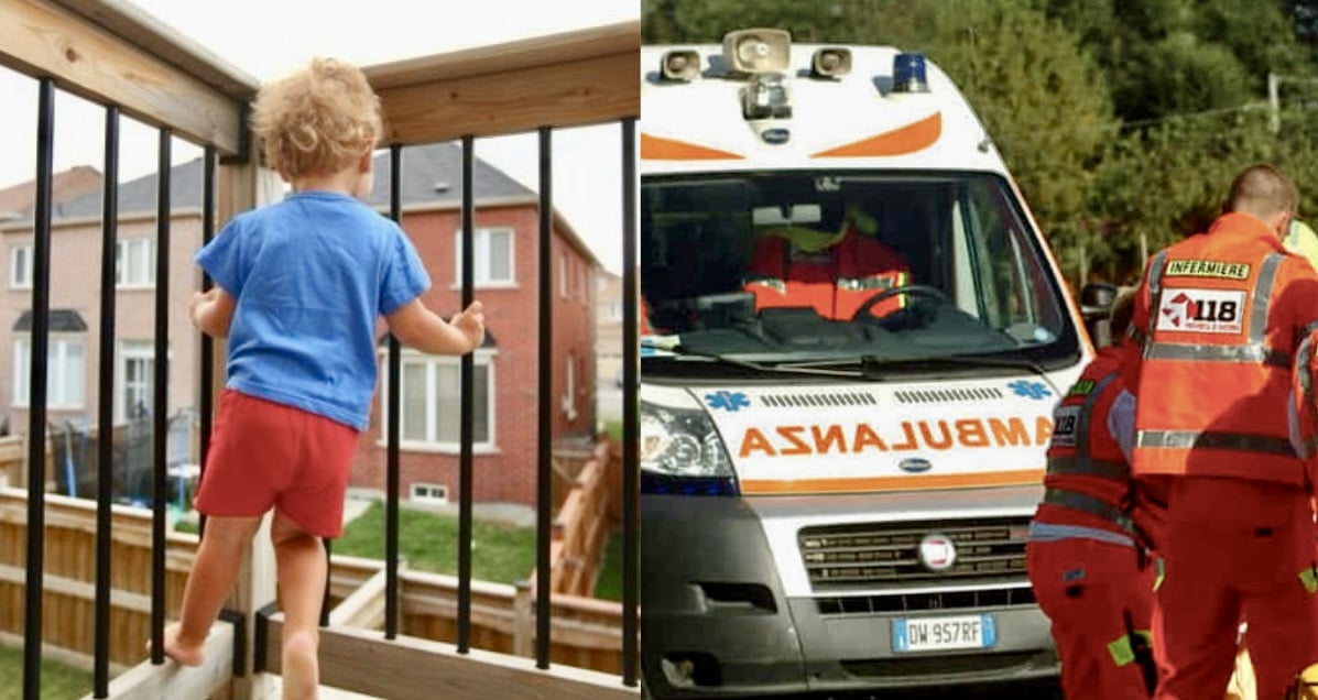 Bimba di un anno precipita dal balcone del terzo piano, a Modena