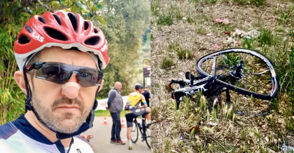 Ciclista travolto da un’auto che scappa: David Calabrò muore solo, sul ciglio della strada