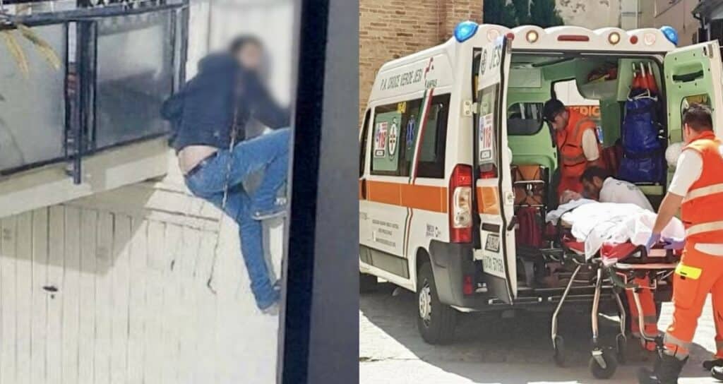 Ladro cerca di fuggire ma cade dal quinto piano, a Caserta