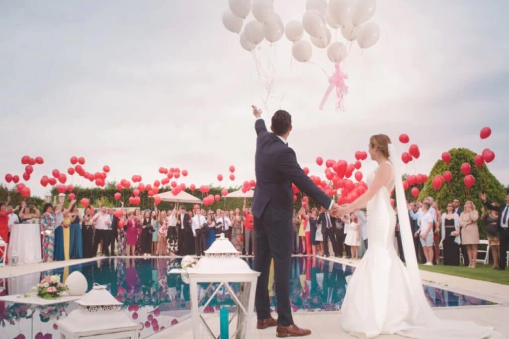 Il weekend scorso alla fine del ricevimento di nozze di una coppia olandese