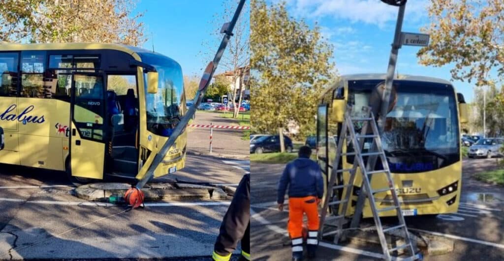 Incidente scuolabus con bambini dentro in provincia di Perugia