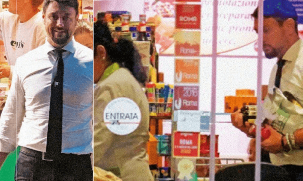 Giambruno, le foto al supermercato con la figlia che cambiamento, gli scatti con Ginevra