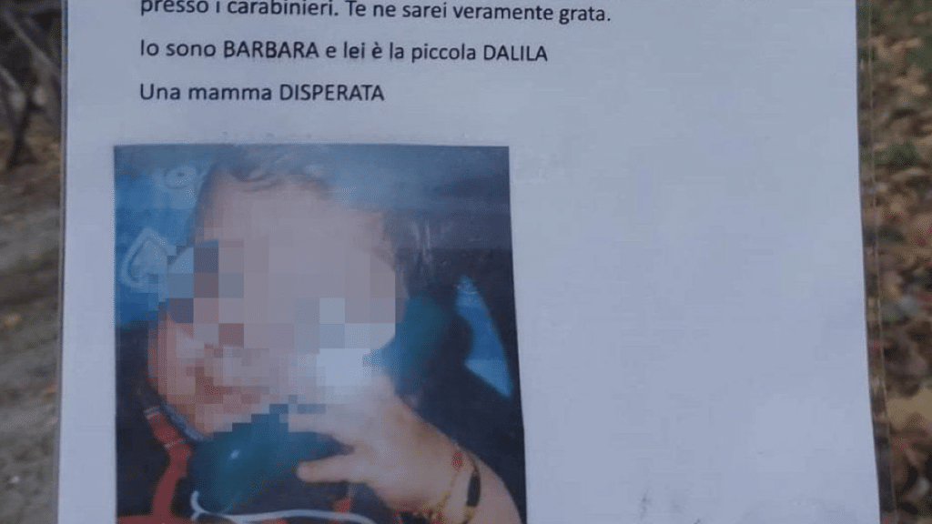 "Un piccolo messaggio al tuo cuore." Firmato: "Barbara, una mamma disperata."