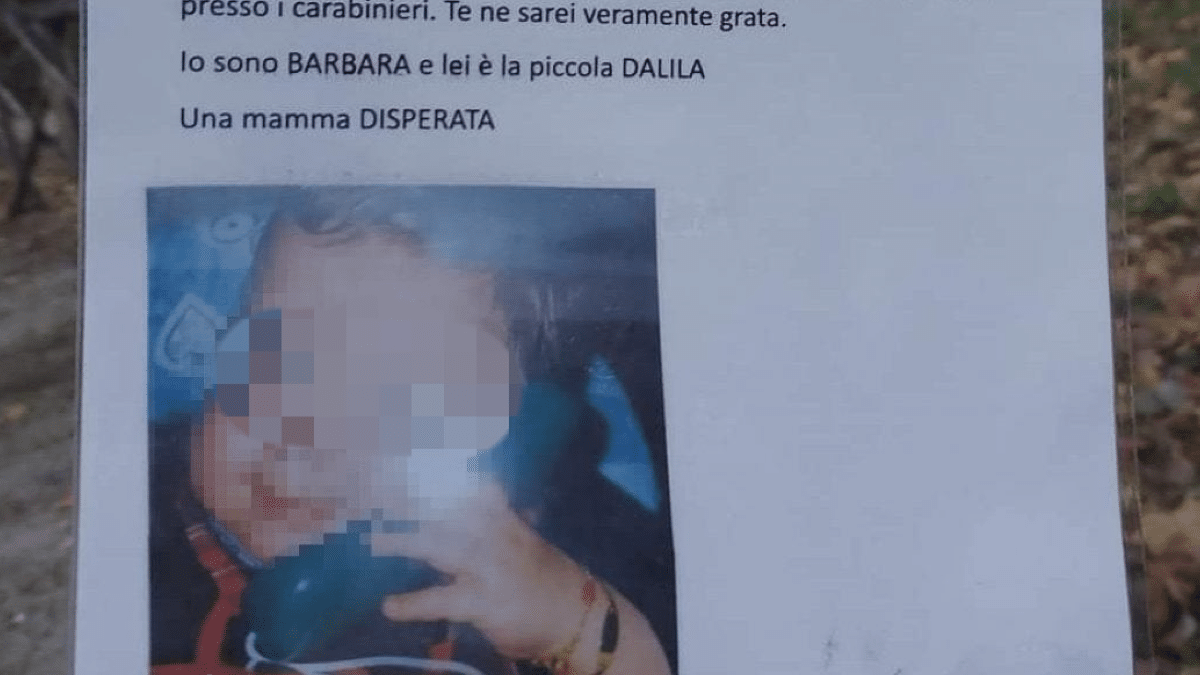 "Un piccolo messaggio al tuo cuore." Firmato: "Barbara, una mamma disperata."