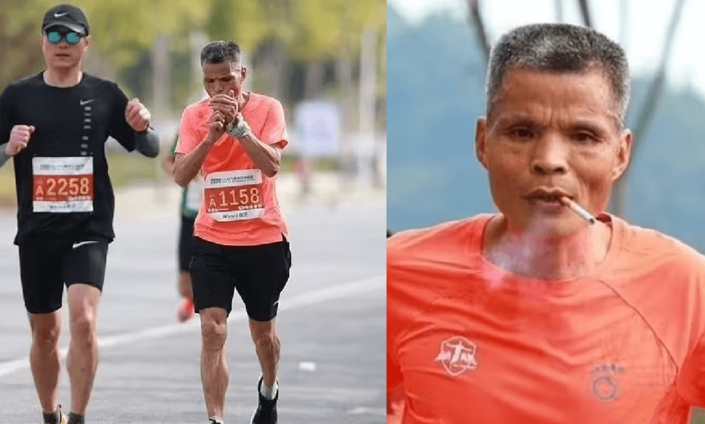 L'atleta che fuma durante la maratona Tempi incredibili, chi è lo sportivo?