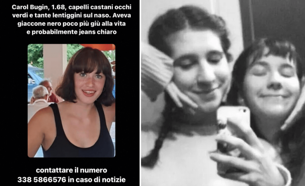 Scomparsa Carola Bugin