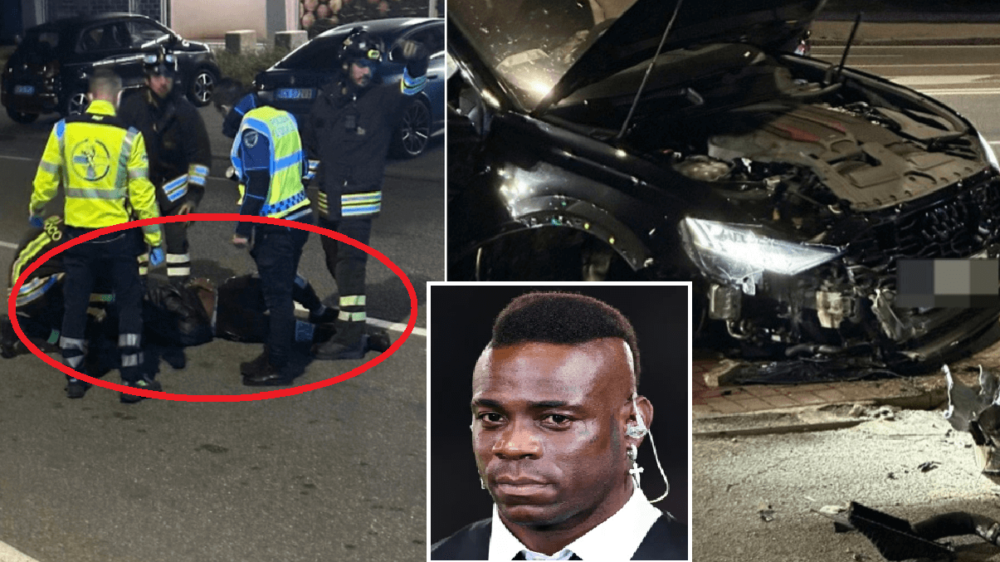 Terribile schianto con l'auto per Mario Balotelli a Brescia come sta