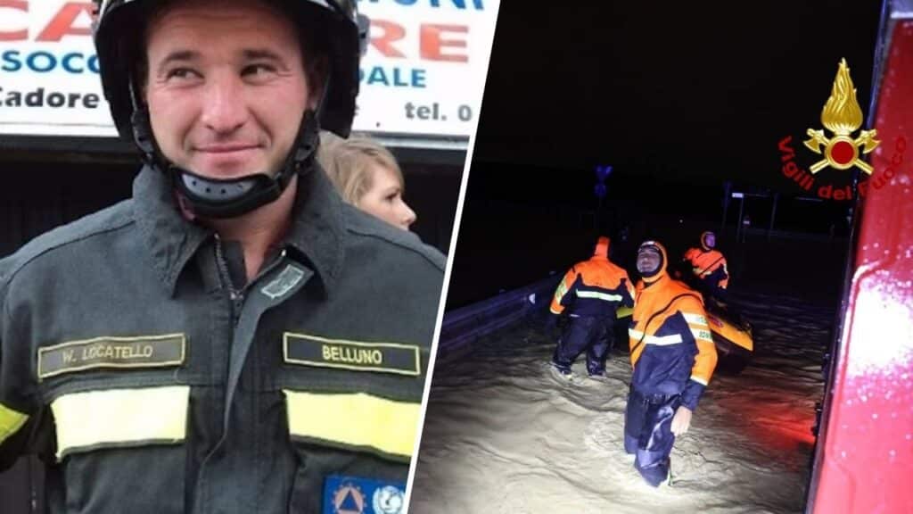 Vigile del fuoco disperso