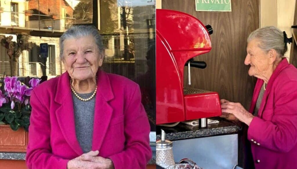 Anna, la barista più anziana d'Italia