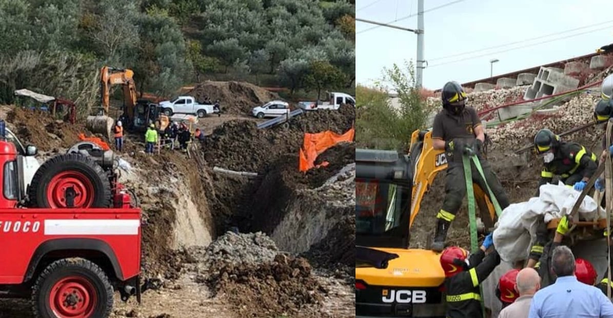 Operaio morto sepolto in un cantiere sulla A1