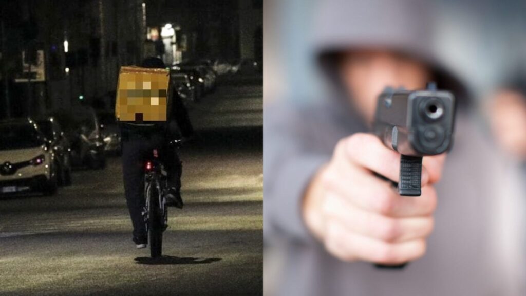 70enne ordina una pizza a domicilio e accoglie il fattorino con una pistola