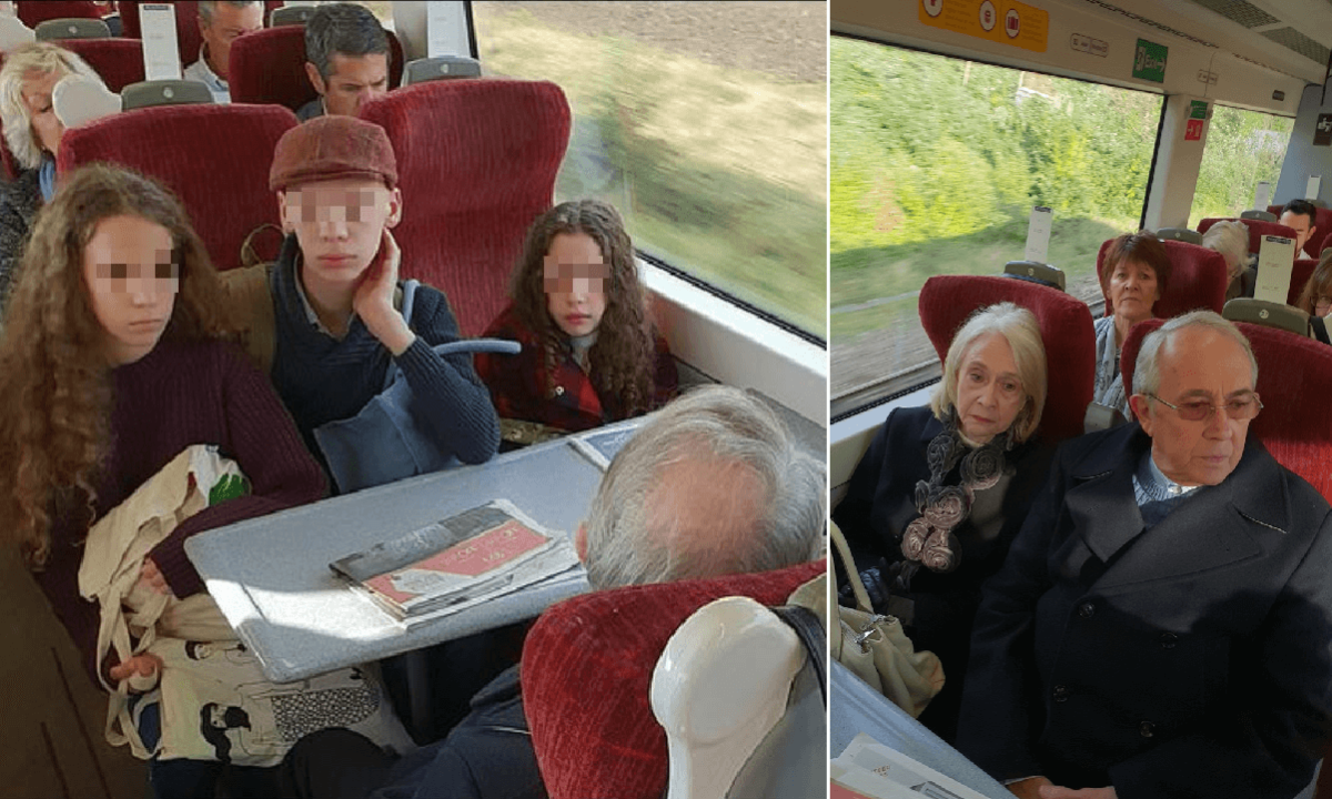 Anziani seduti ai posti in treno di una mamma e 3 figli Maleducati, la ricostruzione
