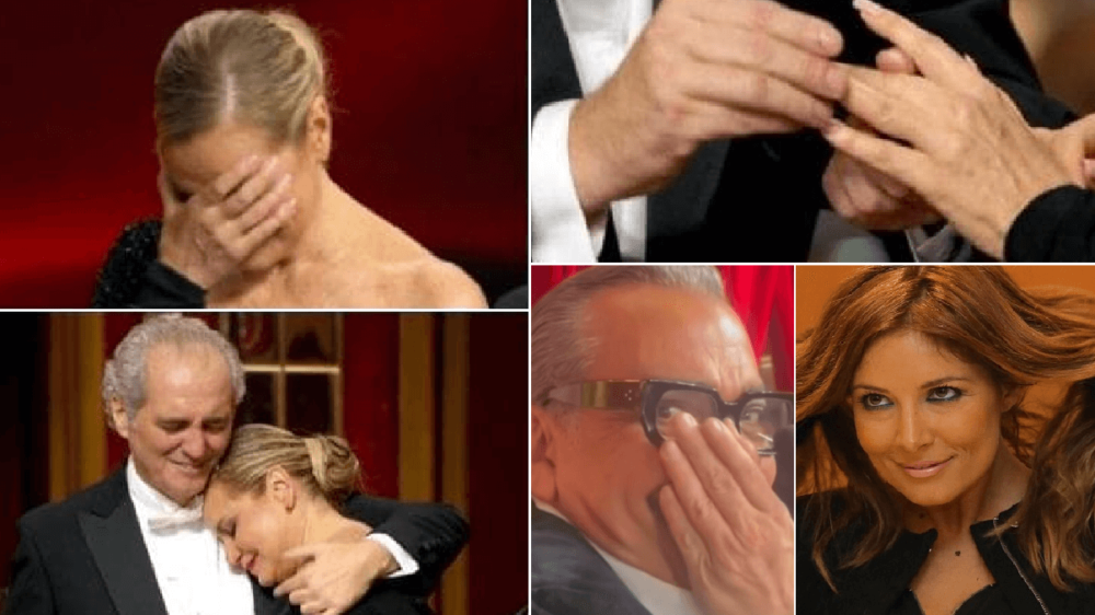 Simona Ventura e Giovanni Terzi sposi, la Lucarelli Imbarazzo, come è andata