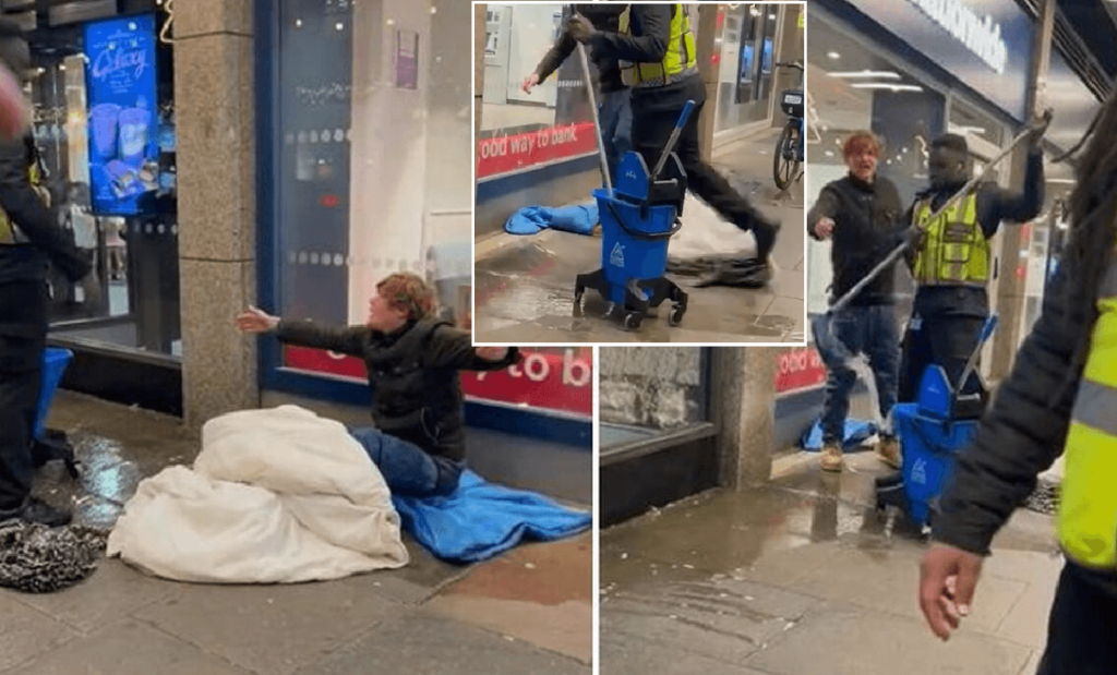 Vigilante dà calci al senzatetto perché dorme davanti al McDonald's, la ricostruzione